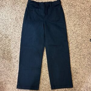 Navy Emmy Wide-Leg Pants by Madewell